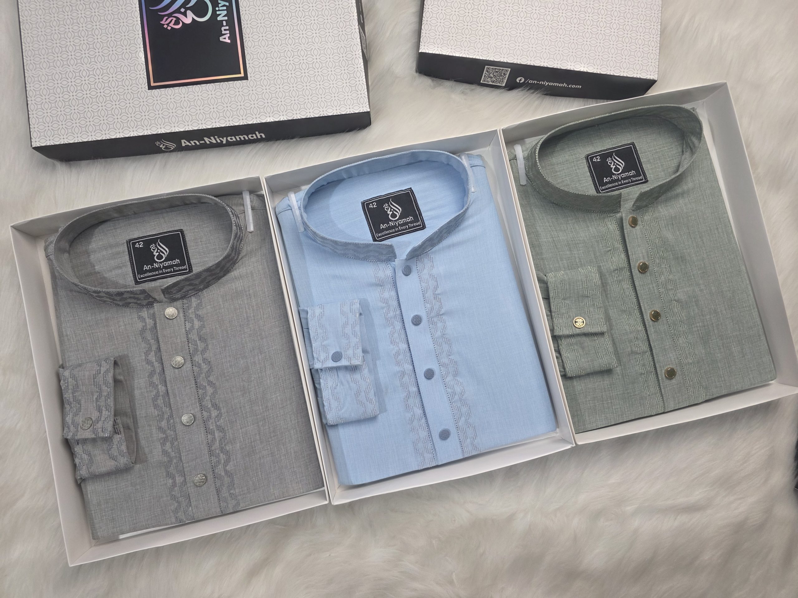 Platinum Silver Grey Panjabi - Image 5