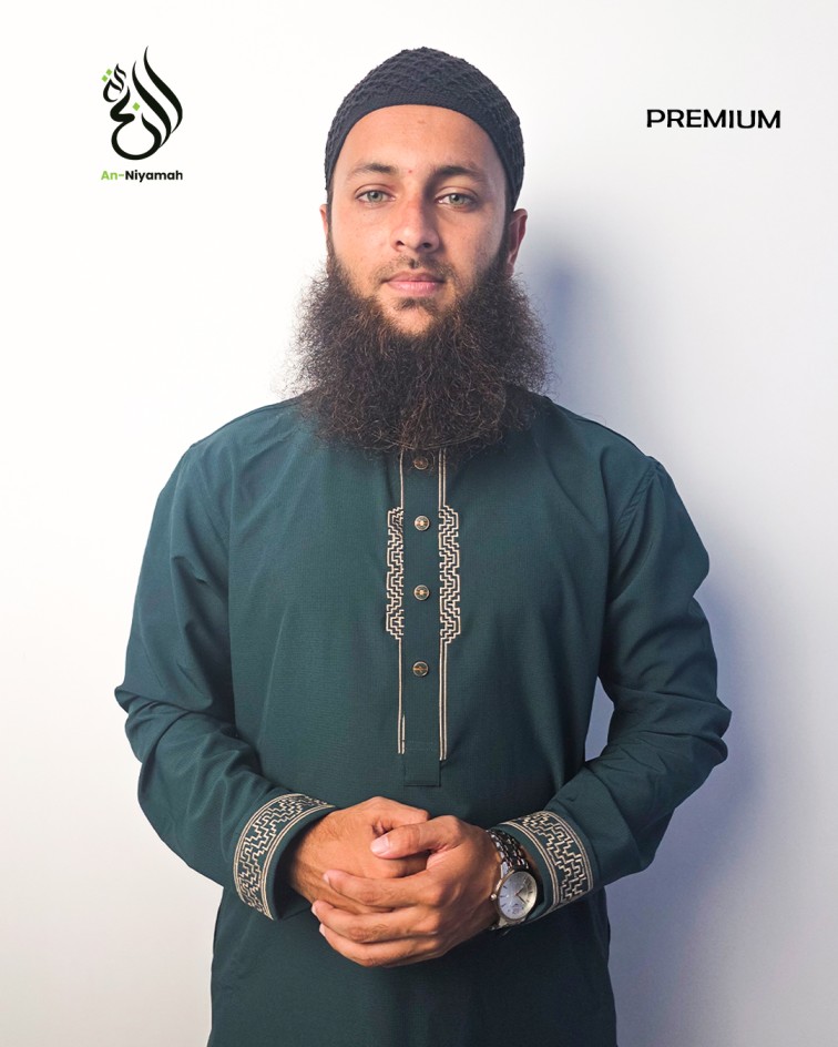 Premium Emerald Majesty Panjabi - Image 4