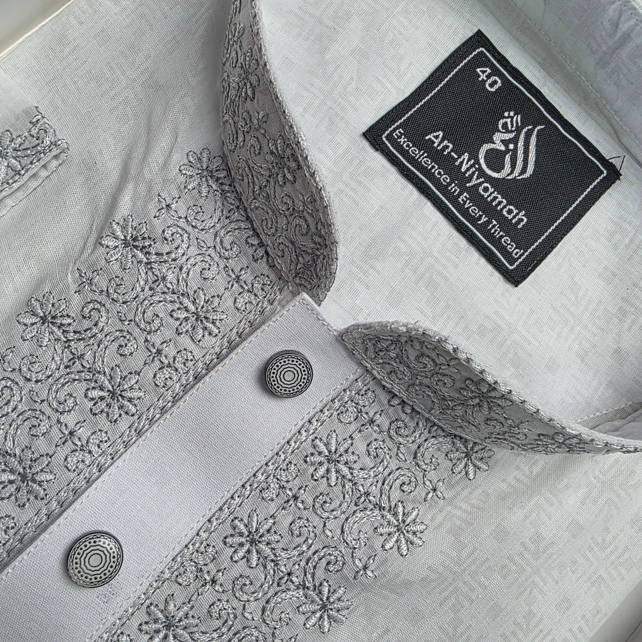 Lightweight Sheer Cotton Panjabi for Summer - Image 3