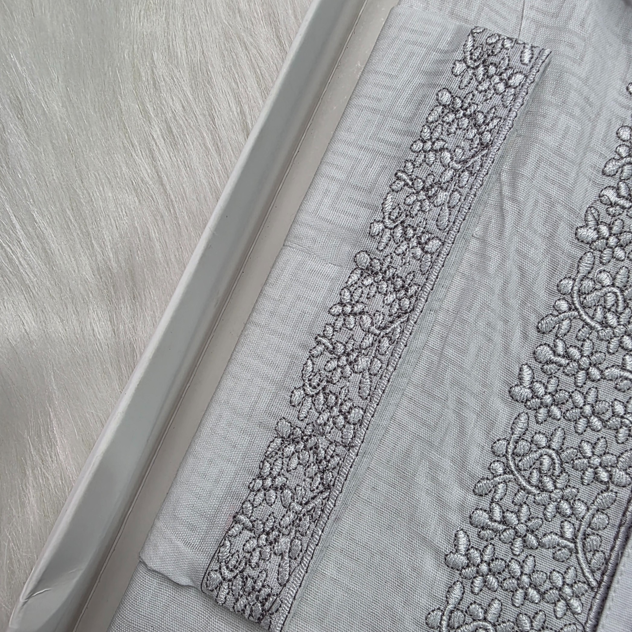 Pure White Sheer Cotton Panjabi for Summer - Image 2