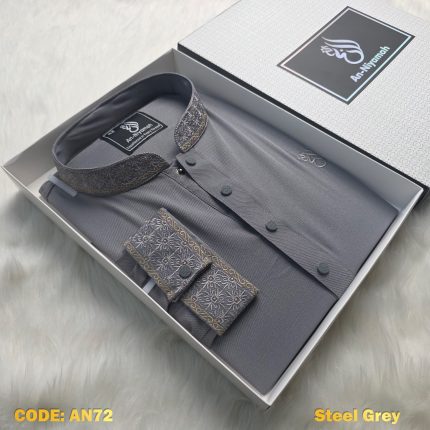 premium-steel-grey-cherry-panjabi