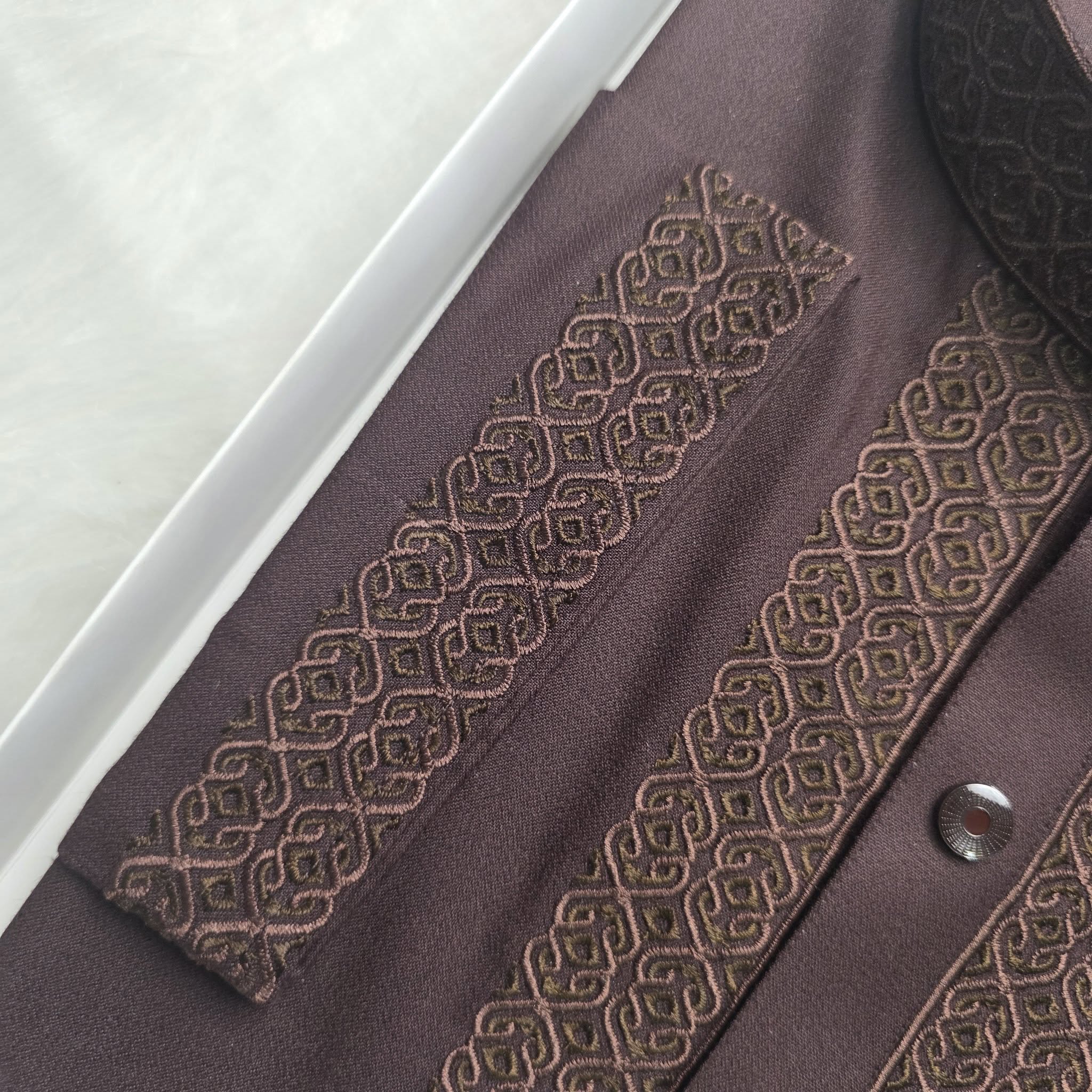 Royal Deep Coffee Cotton Panjabi - Image 2