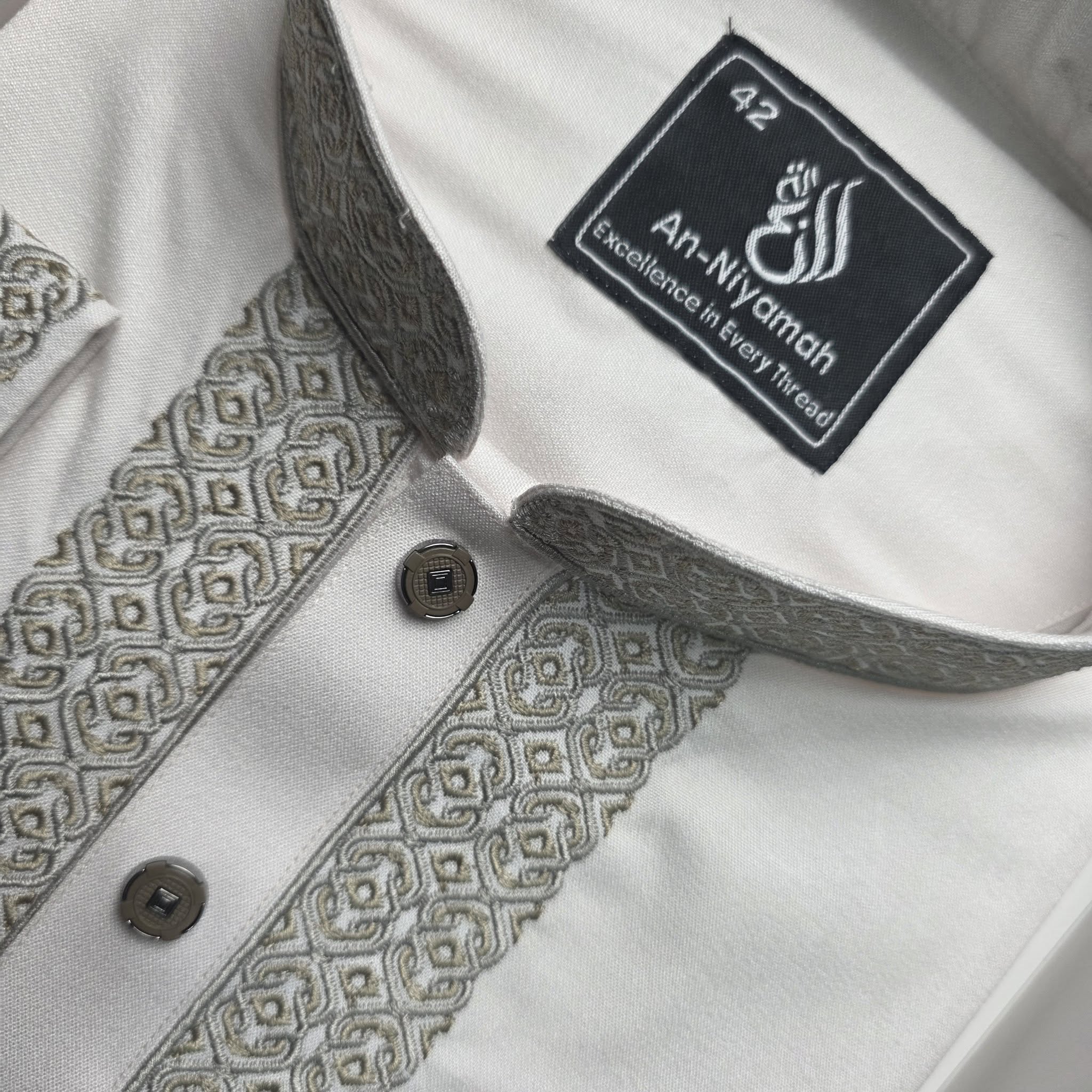 Royal Off-White Cotton Panjabi - Image 3