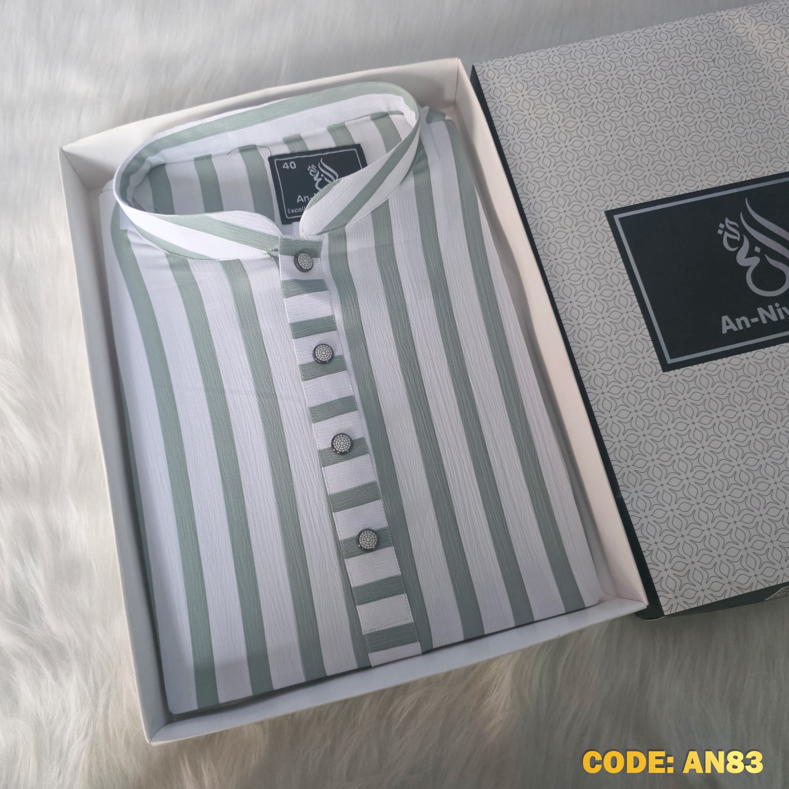 premium-olive-green-white-striped-panjabi-summer-collection