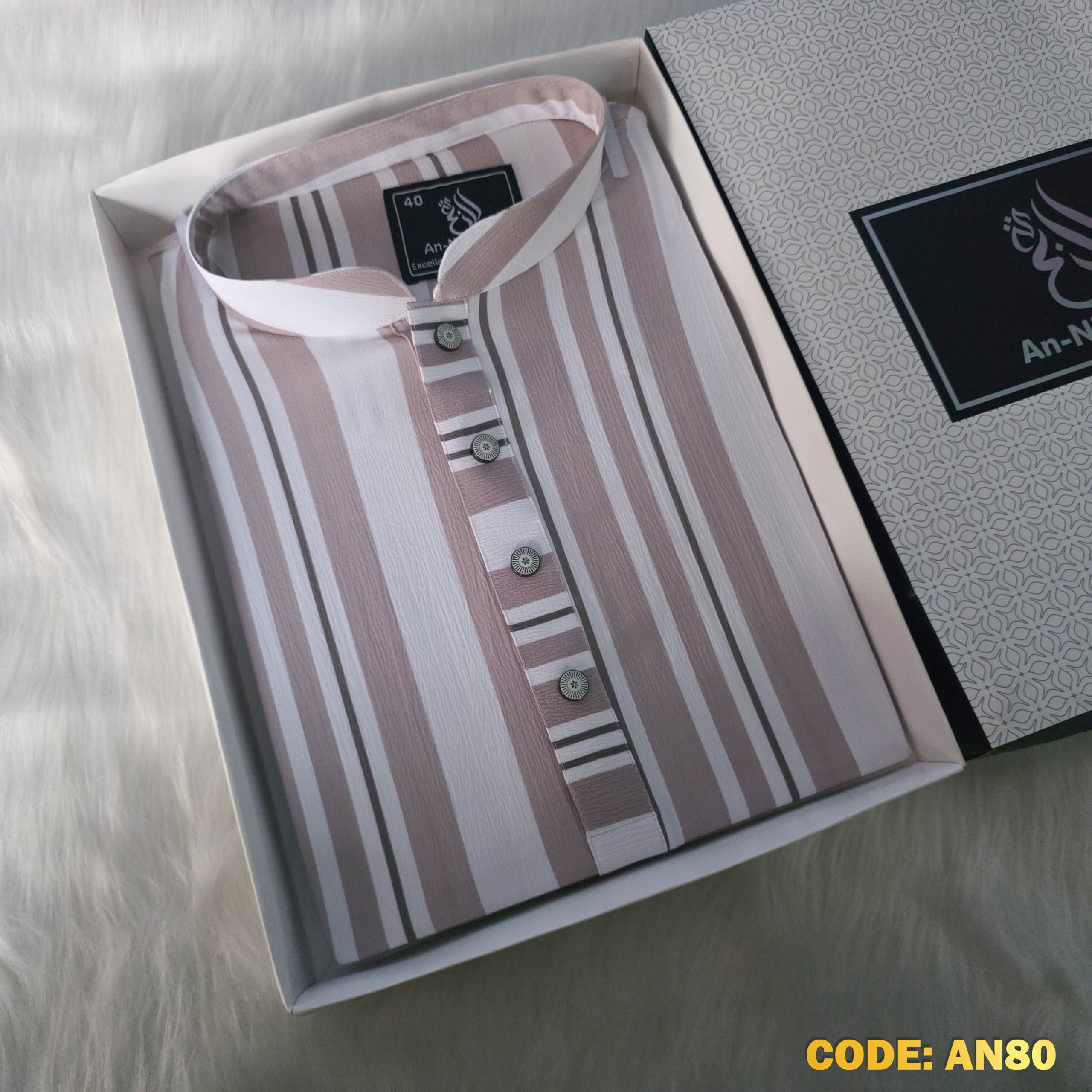 premium-brown-white-striped-panjabi-summer-collection