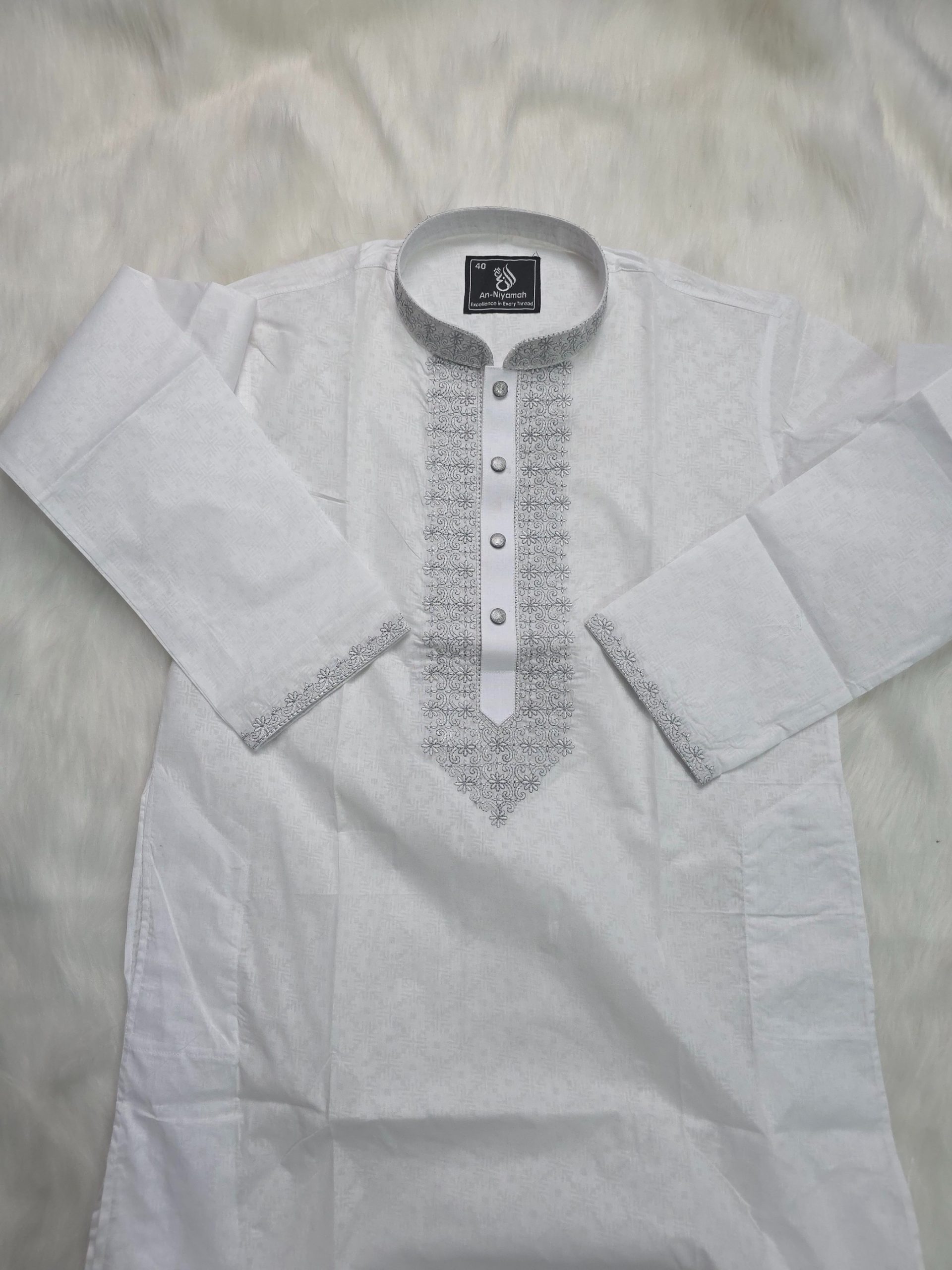 Lightweight Sheer Cotton Panjabi for Summer - Image 4