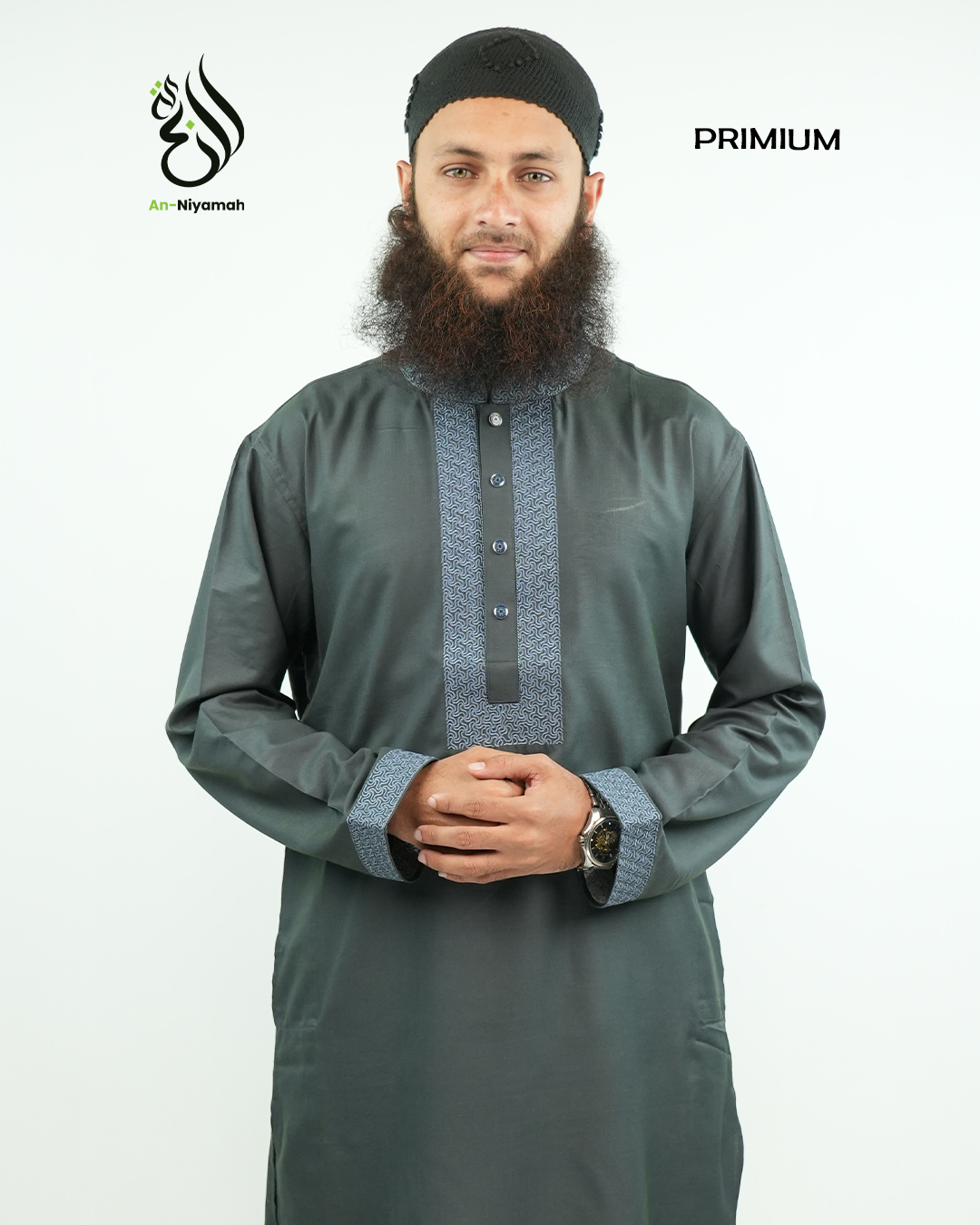 premium-deep-olive-green-panjabi-an-401