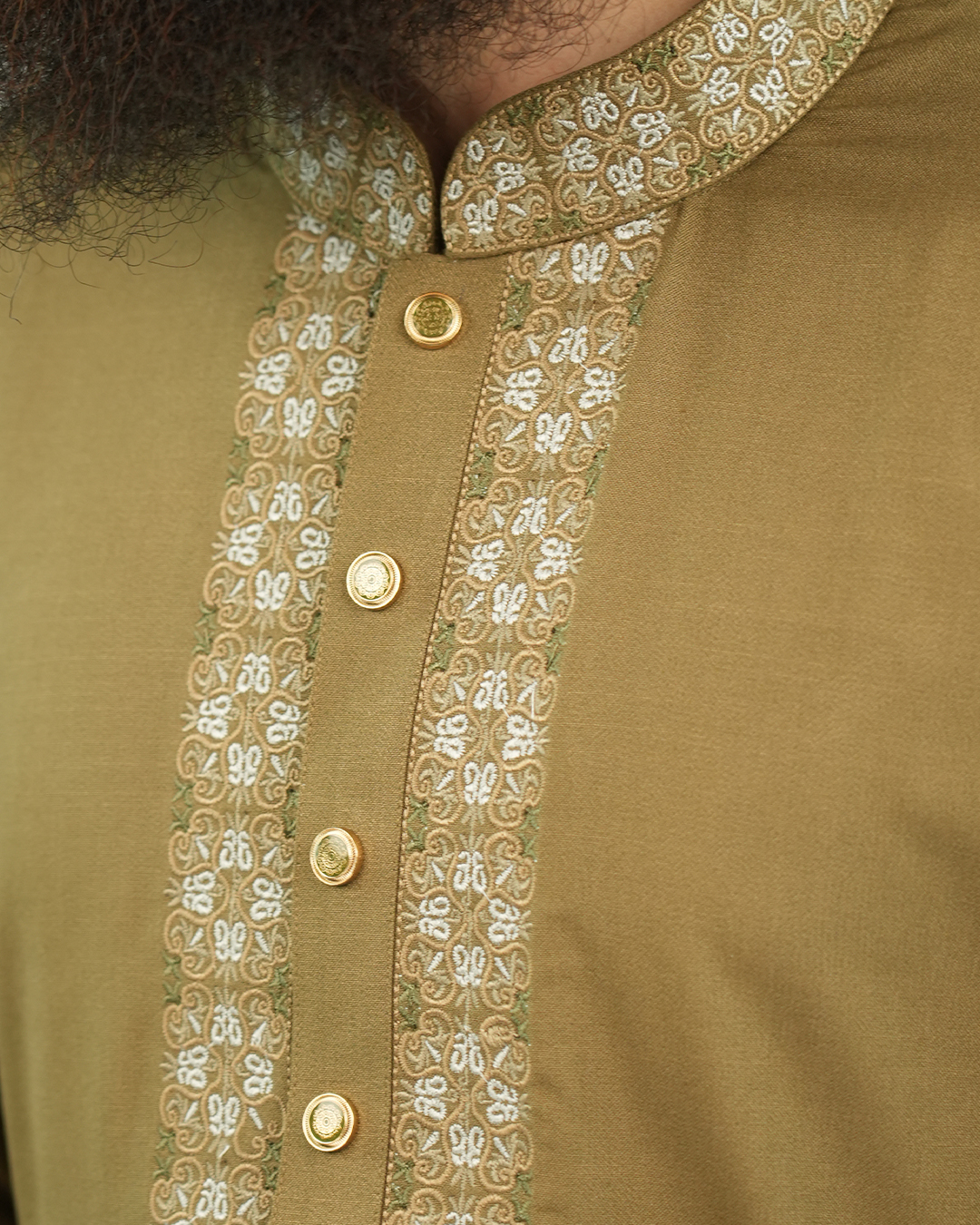 An-Niyamah Premium Olive Panjabi | AN-103 - Image 3