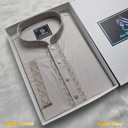 premium-light-grey-cotton-panjabi