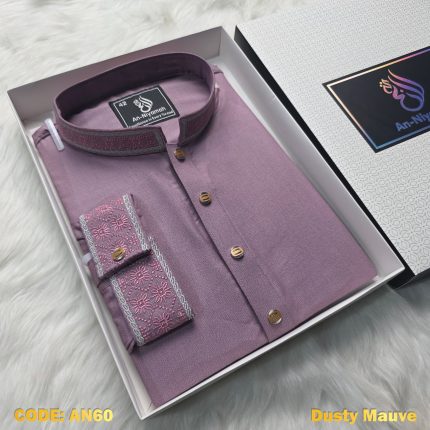 premium-flower-embroidered-panjabi-dusty-mauve