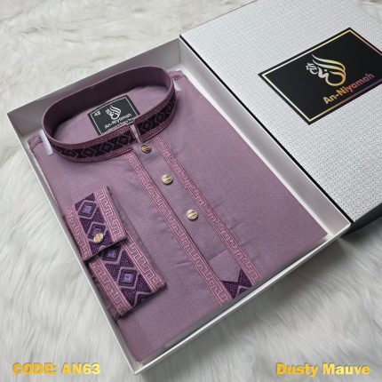 premium-half-zip-cotton-panjabi-dusty-mauve