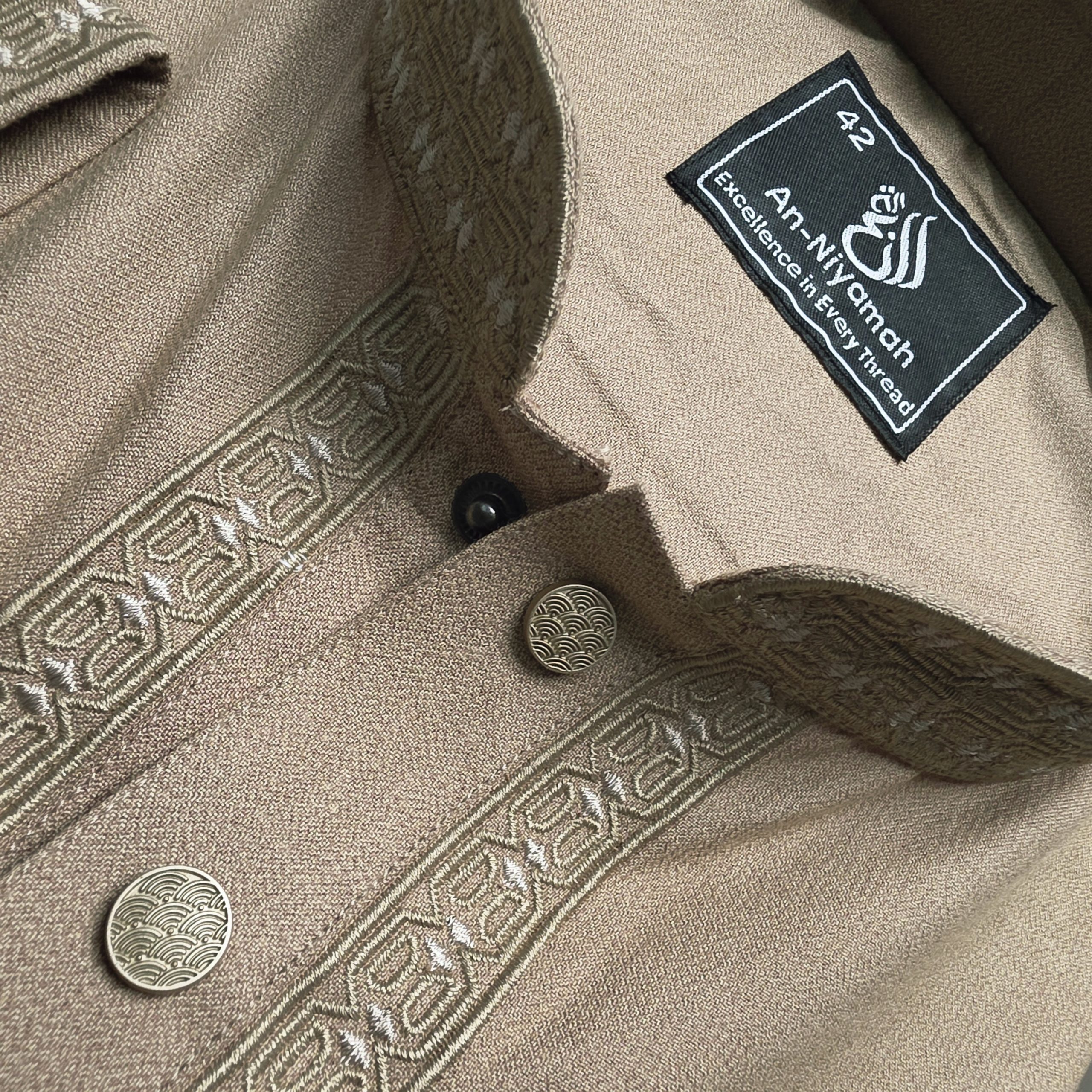 Premium Light Brown Panjabi - Image 3