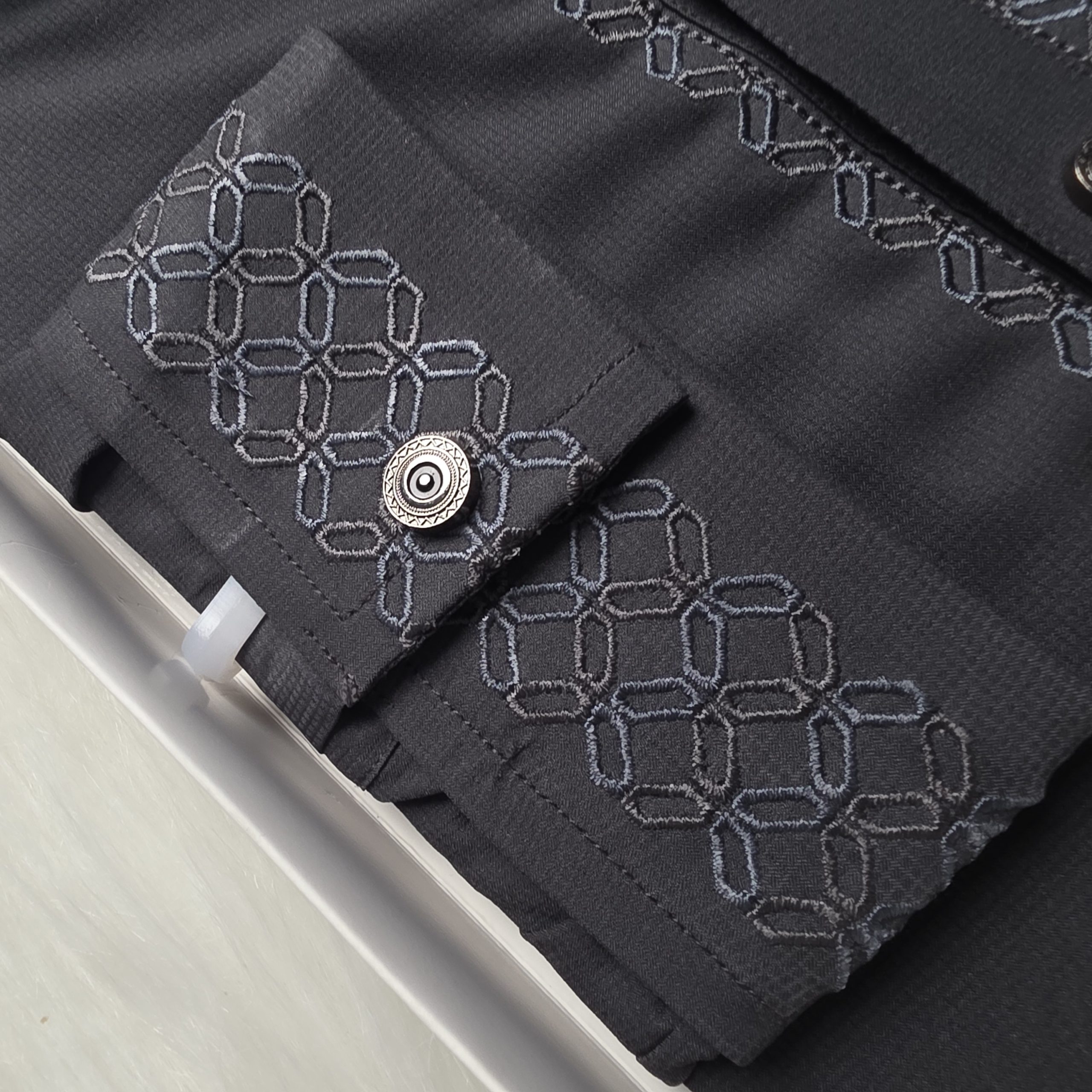 Elite Export Fabric Panjabi | Jet Black - Image 3