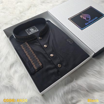 premium-black-chomok-cotton-panjabi