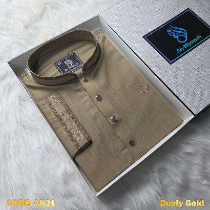 premium-dusty-gold-chomok-cotton-panjabi
