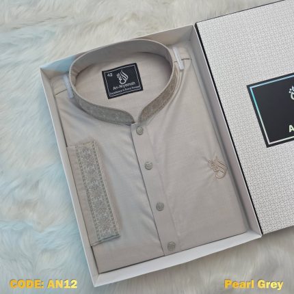 flower-cotton-panjabi-pearl-grey